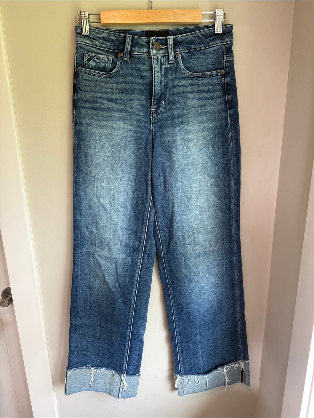 Buckle Black Wide Leg Jeans